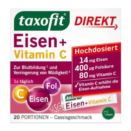 Taxofit Iron + Vitamin C Direct Granulat, 20 stk