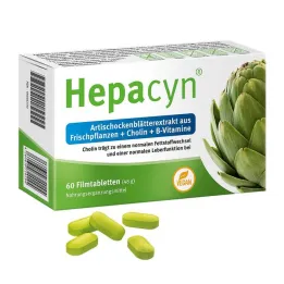 Hepacyn artisjokkkolin filmdrasjerte tabletter, 60 stk