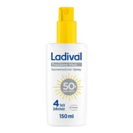 Ladival solbeskyttelsesspray for tørr hud LSF 50+, 150 ml