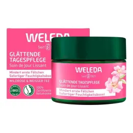 Weleda glattende dagstell villrose &amp; hvit te, 40 ml