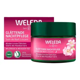 Weleda glattende nattpleie villrose & hvit te, 40 ml
