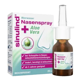 Sinulind sjøvann nesespray + aloe vera, 20 ml