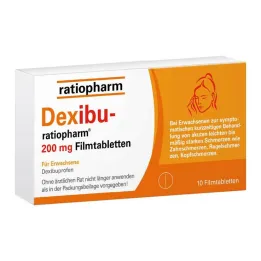 Dexibu-ratiopharm 200 mg filmdrasjerte tabletter, 10 stk