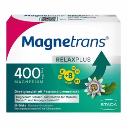 Magnetrans Relax + 400 mg granulatstaver blåbær, 20 stk