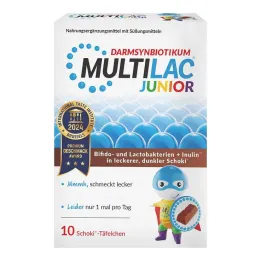 Multilac Synbiotic Junior tabletter, 10 stk