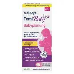 Tetesept Femi Baby babyplanlegging filmdrasjerte tabletter, 28 stk