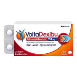 VoltaDexibu smertestillende midler 200 mg filmdrasjerte tabletter, 20 stk