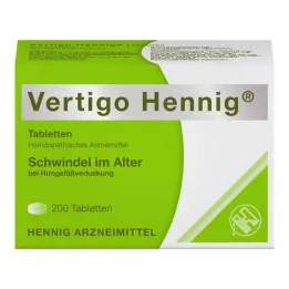 Vertigo Hennig tabletter, 200 stk