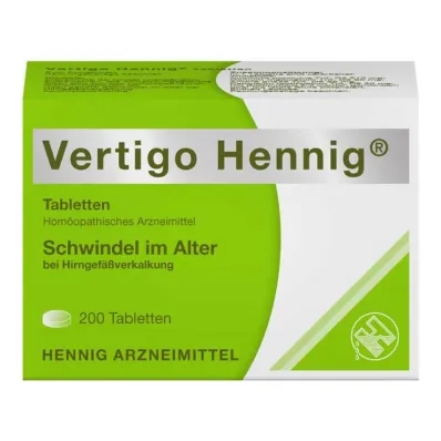 Vertigo Hennig tabletter, 200 stk Vertigo Hennig tabletter, 200 stk
