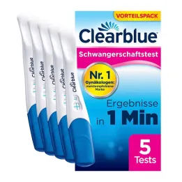 Clearblue graviditetstest rask påvisning, 5 stk