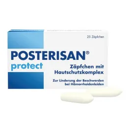 Posterisan protect suppositorier, 25 stk