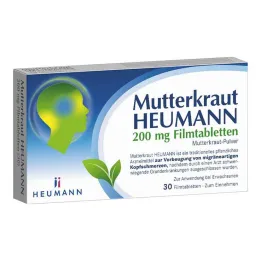 Feverfew Heumann 200 mg filmdrasjerte tabletter, 30 stk