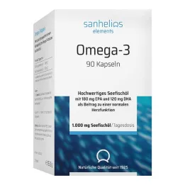 Sanhelios Omega-3 kapsler 1000, 90 stk