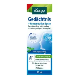 Kneipp minne + konsentrasjonsspray, 30 ml