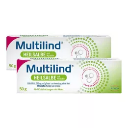MULTILIND Helbredende salve med nystatin og sinkoksid, 2X50 g