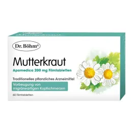 Dr. Böhm Feverfew Apomedica 200 mg filmdrasjerte tabletter, 60 stk