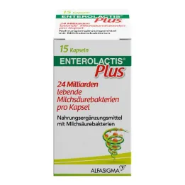 Enterolactis Plus kapsler, 15 stk