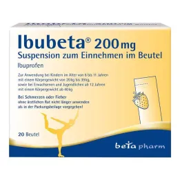 Ibubeta 200 mg mikstur i en pose, 20 stk