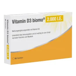 Vitamin D3 Biomo 2000 IE tabletter, 60 stk