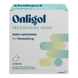 Onligol Macrogol 4000 pulver for fremstilling av oppløsningspose, 20X10 g