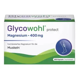 Glycowohl Magnesium 400 mg høydose veganske kapsler, 200 stk