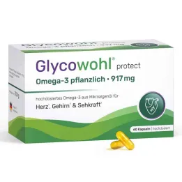 Glycowohl Omega-3 kapsler 917 mg vegansk + DHA + EPA + DPA (60 stykker)