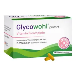 Glycowohl Vitamin B komplett + Inositol + Kolin kapsler, 140 stk