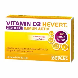 Vitamin D3 Hevert 2000 IE immunaktive kapsler, 60 stk