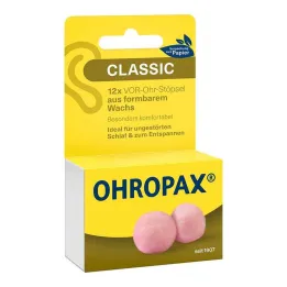 Ohropax Classic voks foran øreproppene, 12 stk