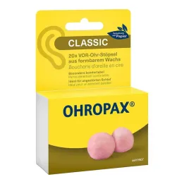 Ohropax Classic voks foran øreproppene, 20 stk