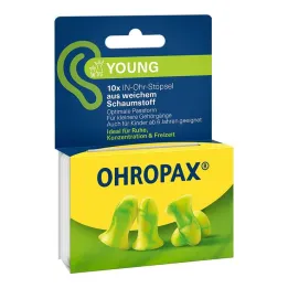 Ohropax Young skum i ørepropper, 10 stk
