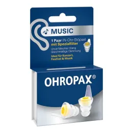 Ohropax Musikkfilterplugger i øret, 2 stk