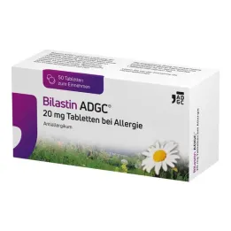 Bilastine ADGC 20 mg tabletter for allergi, 50 stk