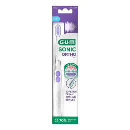 GUM Sonic Ortho sonisk tannbørste, 1 stk