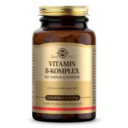 Solgar Vitamin B-komplekskapsler (50 stykker)