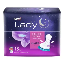 Seni Lady inkontinenspute super natt, 15 stk