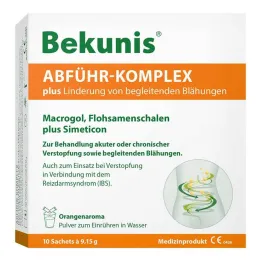 Bekunis avføringsmiddelkompleks pluss pulver, 10X9,15 g