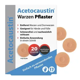 Acetocaustin vorteplaster, 20 stk