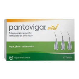 Pantovigar vitale kapsler med næringsstoffer for hår, 30 stk