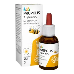 Beecraft Kids økologiske propolisdråper 20 % pluss vitamin C, 30 ml