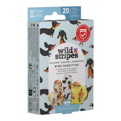 Wild Stripes Kids sensitive Animal Fun plaster, 20 stk Wild Stripes Kids sensitive Animal Fun plaster, 20 stk