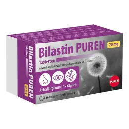 Bilastin Puren 20 mg tabletter, 50 stk