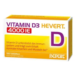 Vitamin D3 Hevert 4000 IE tabletter, 100 stk