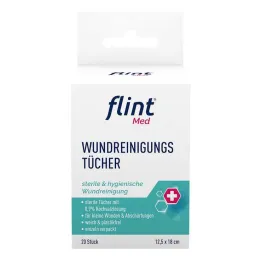 Flint Med sårvaskeservietter sterile 12,5x18 cm, 20 stk