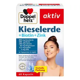 Doppelherz silika + biotin + sinkkapsler, 60 stk