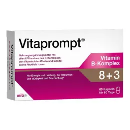 Vitaprompt Vitamin B-kompleks 8 + 3 kapsler, 60 stk