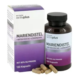 Activplus melketistel + artisjokk + løvetannkapsler, 120 stk