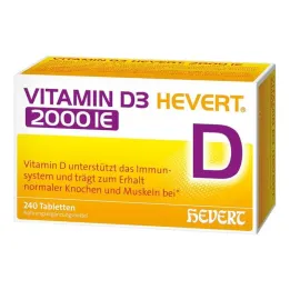 Vitamin D3 Hevert 2000 IE tabletter, 240 stk