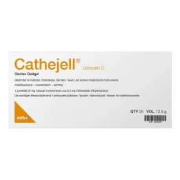 Cathejell Lidocaine C sterilt smøremiddel Zhs 12,5 g, 25 stk