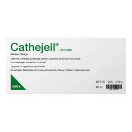 Cathejell Lidocaine sterilt smøremiddel Zhs 12,5 g, 25 stk